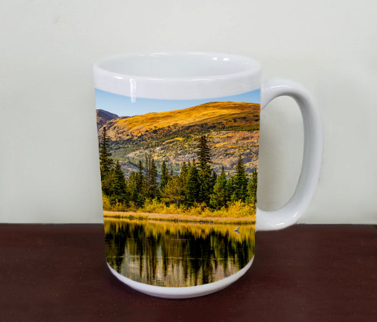 Rainbow Lakes Reflection Colorado  Coffee Mug