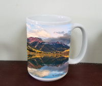 Crystal Lake on Million Dollar Road in Colorado "Fine Art Photo" Mug by Koral Martin