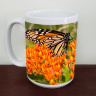 Monarch Butterfly on Milkweed Photo Coffee Mug