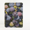 Cluster of Grapes Photo Tempered Glass Cutting Board easel
