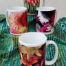 Floral Coffee Mugs Set of 4 including Gerber Daisies, Tulips, and Tiger Lilies Fine Art Photo Mug 