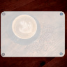 Back of Coffee Photo Tempered Glass Cutting Board with Black cup