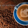 Coffee Theme Latte Art Ceramic Mug Full Image