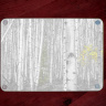 Colorado Aspen in Black and White with a touch of Color Photo Tempered Glass Cutting Board Back with rubber feet
