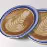 Latte Art Photo Sandstone Car Coasters, Sold as a pair, Coffee Art