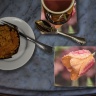 Pink & Peach Tulip with Waterdrops Tumbled Stone Drink Coaster