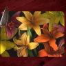 Tiger Lily  Fine Art Photo Tempered Glass Cutting Board 8x11 and 12x15