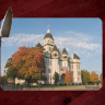 Jasper County Courthouse with Fall Maple Tree I in Carthage Cutting Board Route 66