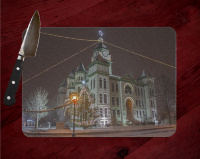 Jasper County Courthouse with Mayors Tree in Carthage Cutting Board Route 66