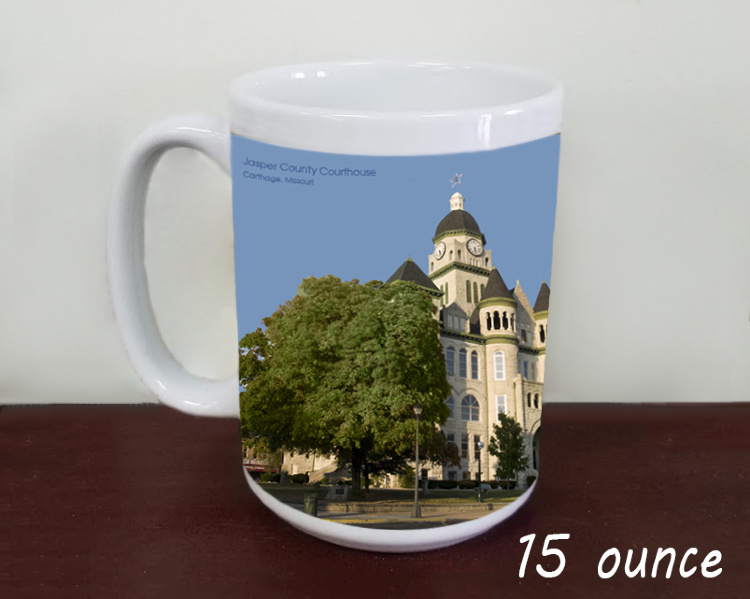 Carthage, Jasper County Courthous Summer Coffee Mug (1)
